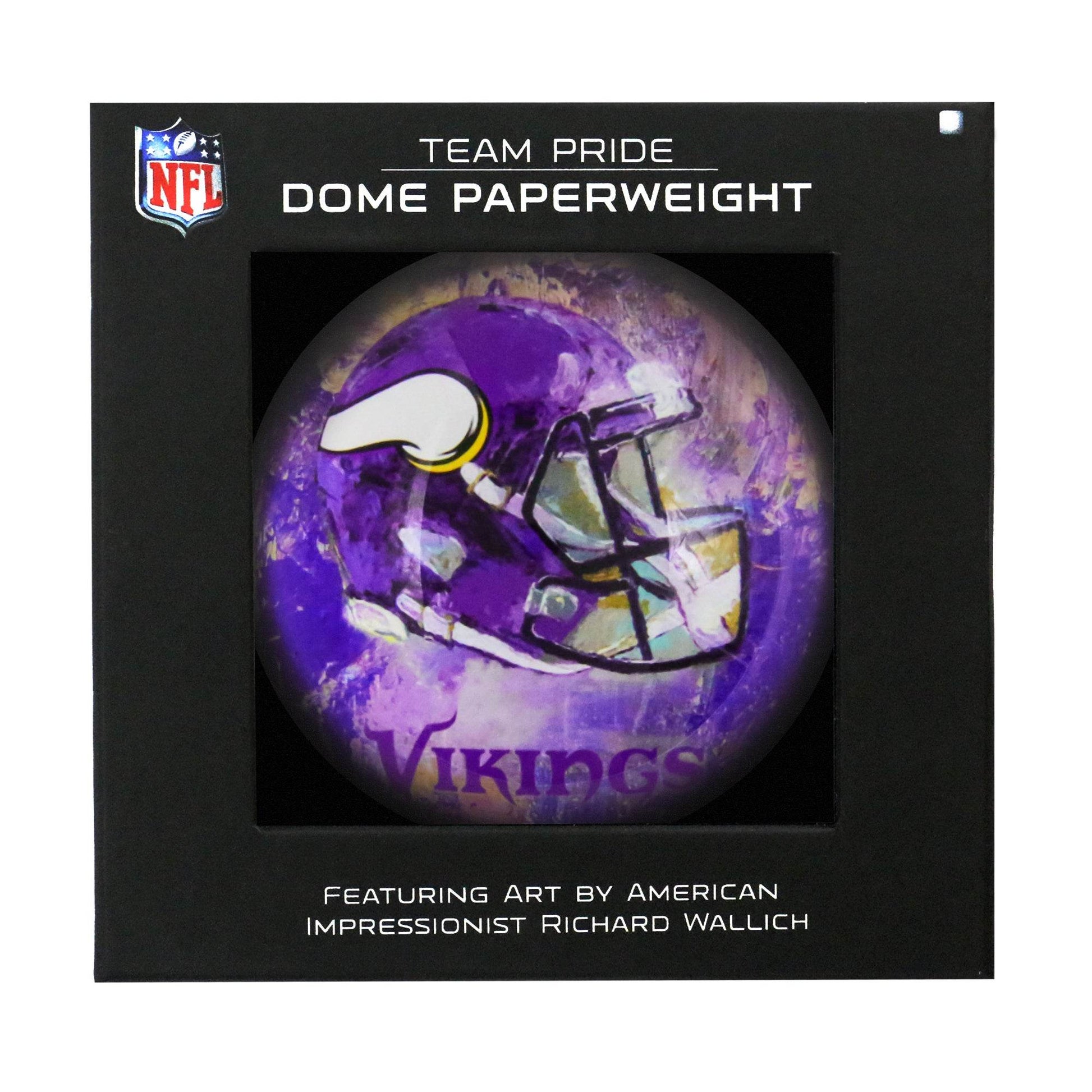 Minnesota Vikings Domed Paperweight Glass Desk Accessory - ToylandEU