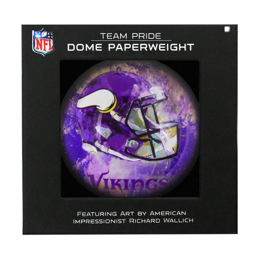 Minnesota Vikings Domed Paperweight Glass Desk Accessory - ToylandEU