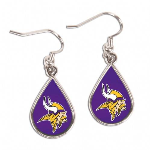 Minnesota Vikings Earrings Tear Drop Style Official - ToylandEU