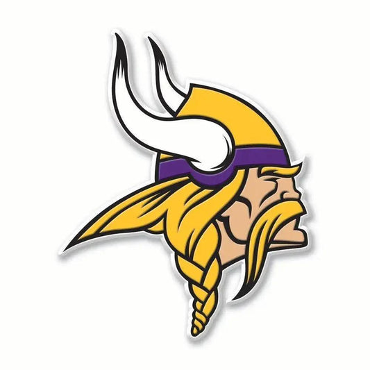  Minnesota Vikings Flexible Vinyl Decal Adhesive Backing -  ToylandEU™