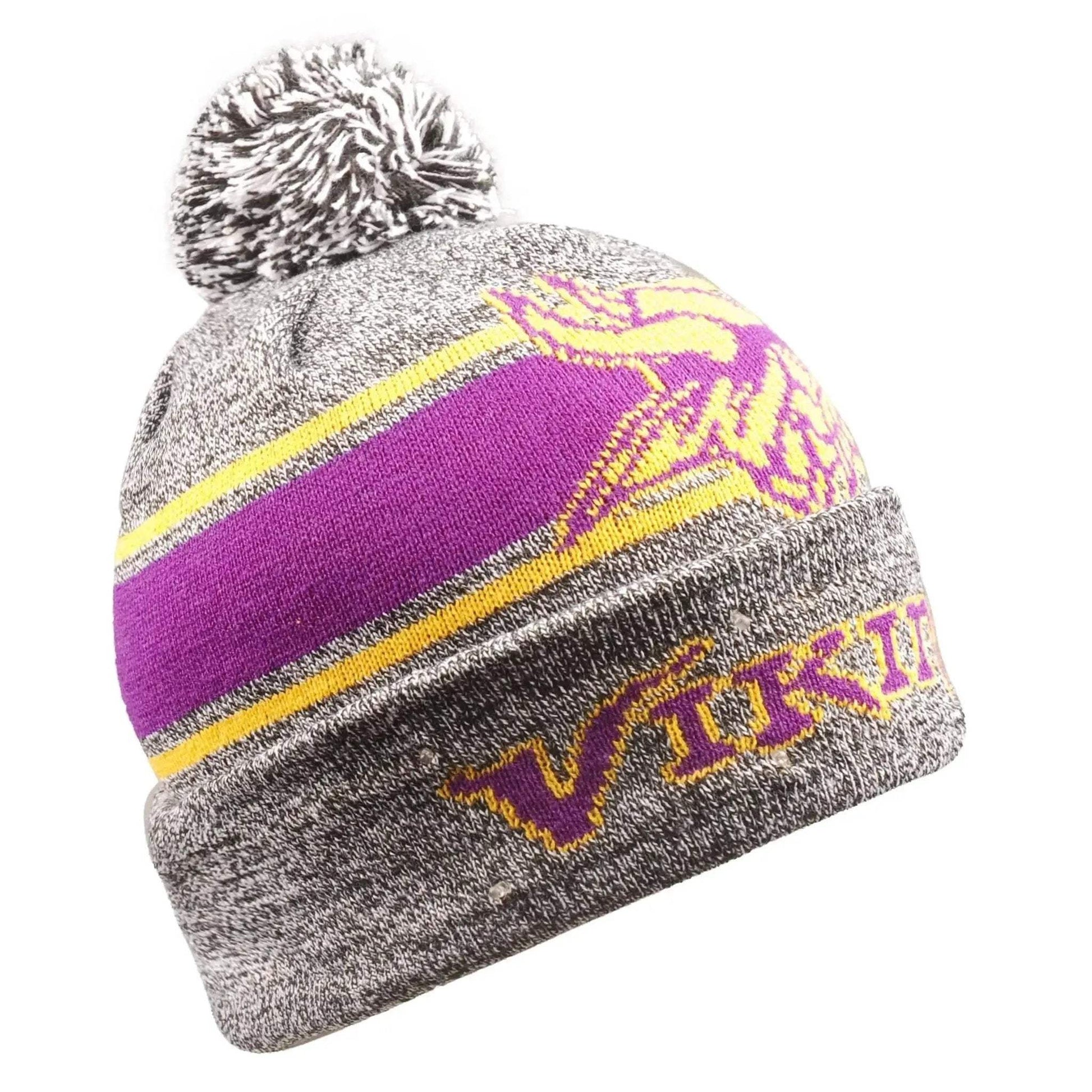  Minnesota Vikings Gray Stripe Light Up Unisex Beanie -  ToylandEU™