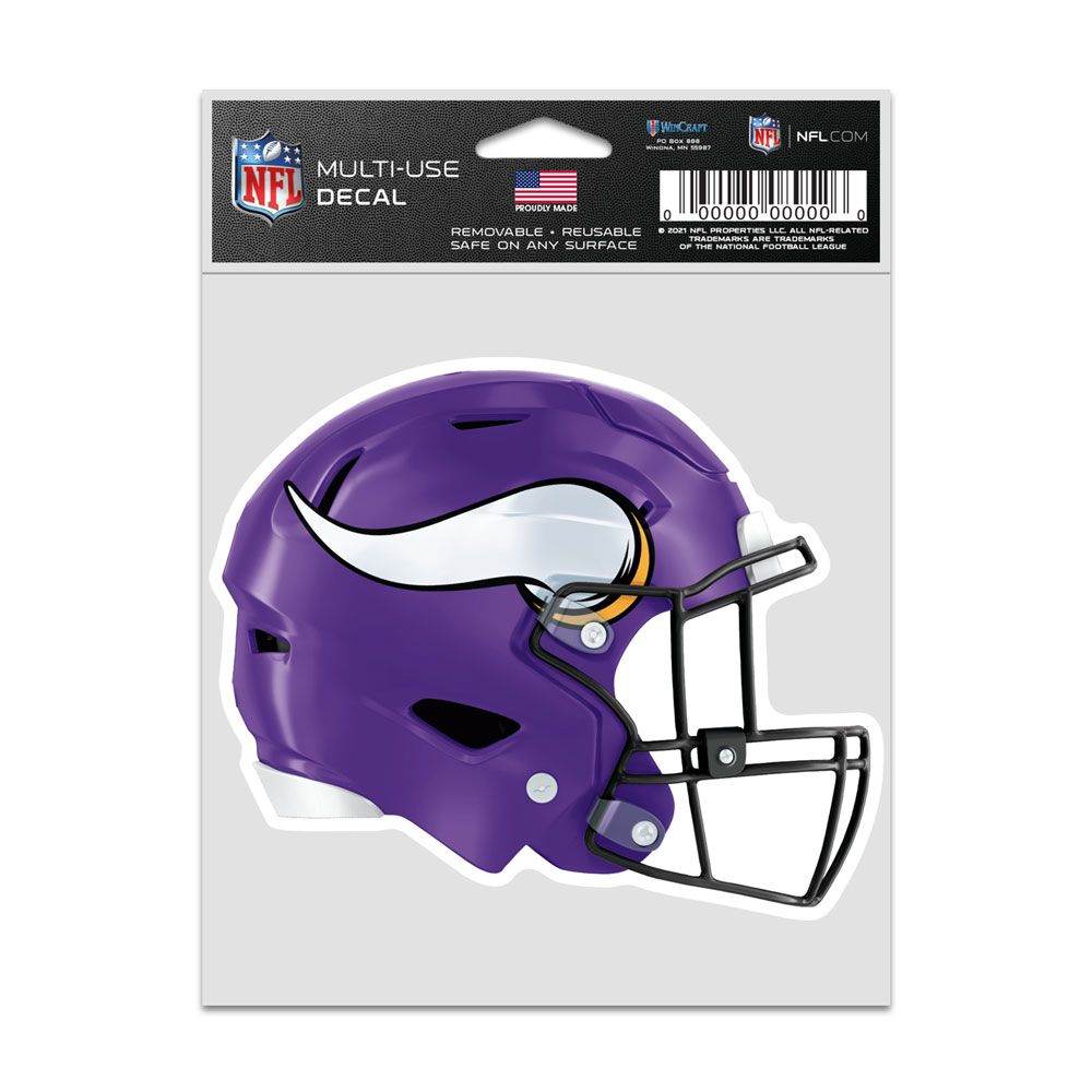 Minnesota Vikings Helmet Decal 3.75x5 Fan Sticker Vinyl - ToylandEU