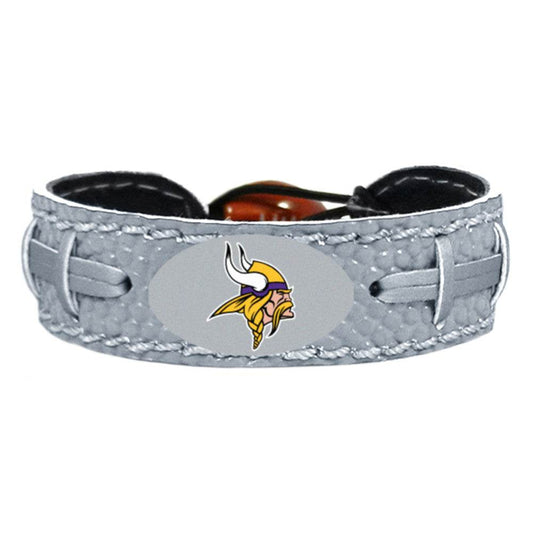Minnesota Vikings Leather Bracelet Ceramic Bead Adjustable - ToylandEU