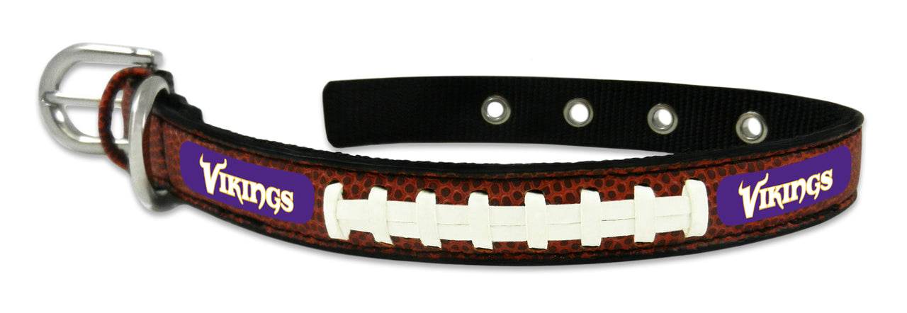 Minnesota Vikings Leather Pet Collar Classic Football Small - ToylandEU