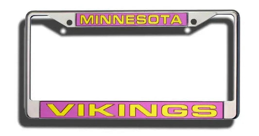  Minnesota Vikings License Plate Frame Laser Cut Chrome -  ToylandEU™