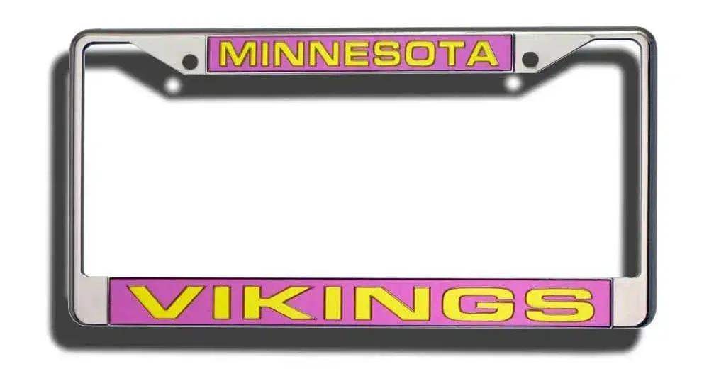  Minnesota Vikings License Plate Frame Laser Cut Chrome -  ToylandEU™