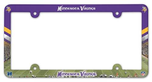 Minnesota Vikings License Plate Frame Plastic Full Color Style - ToylandEU