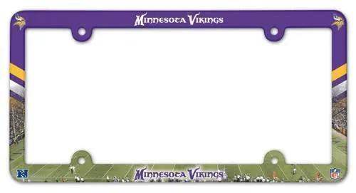  Minnesota Vikings License Plate Frame Plastic Full Color Style -  ToylandEU™