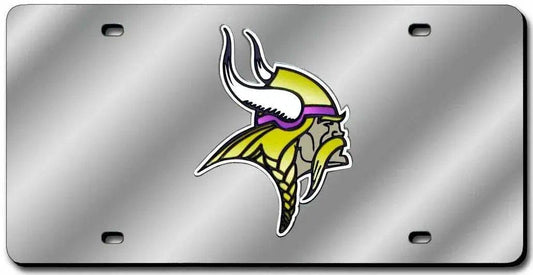  Minnesota Vikings License Plate Laser Cut Silver 6x12 -  ToylandEU™