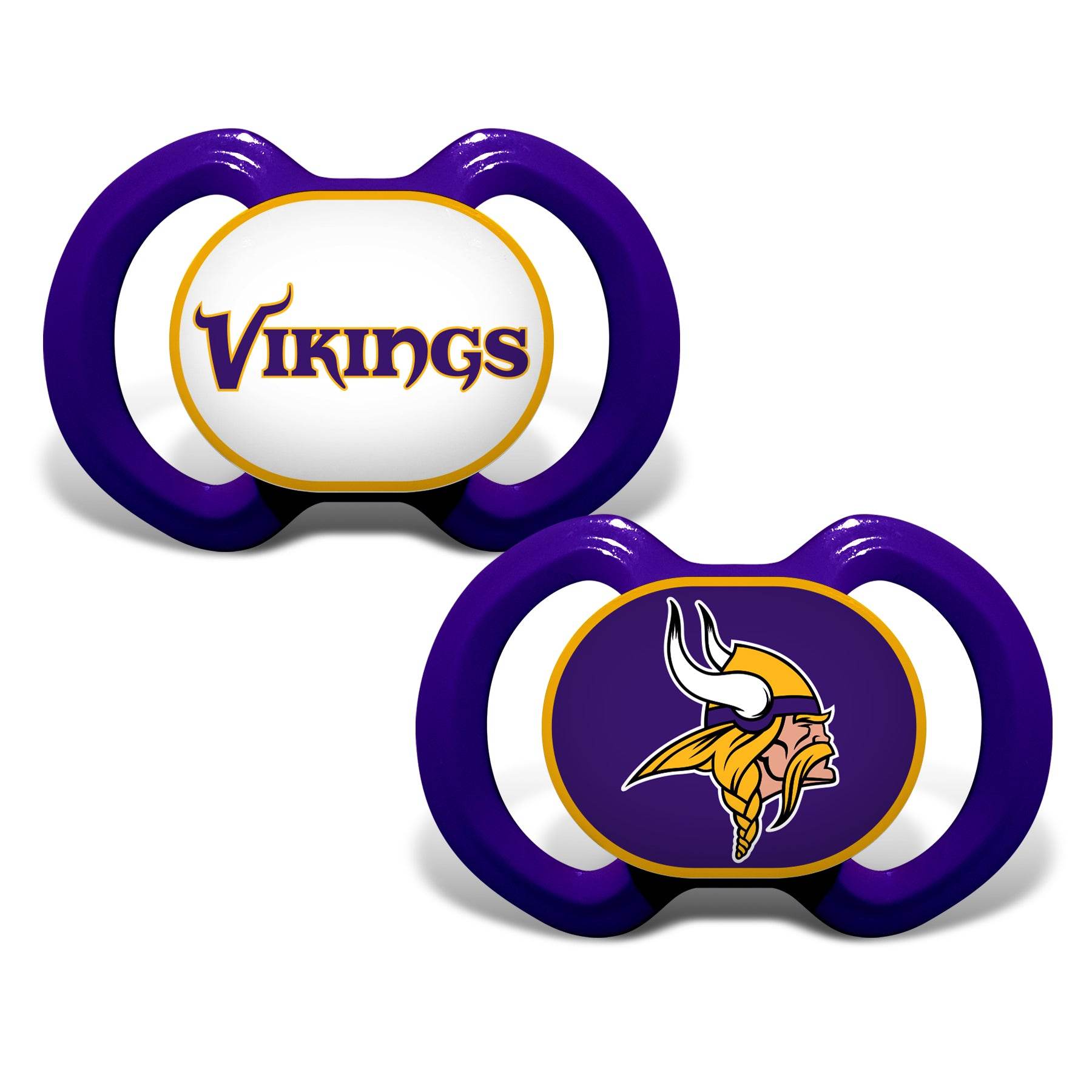 Minnesota Vikings Pacifier 2 Pack Officially Licensed Baby - ToylandEU