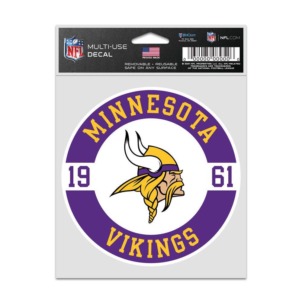 Minnesota Vikings Patch Decal 3 By 5 Inches Wincraft - ToylandEU