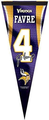 Minnesota Vikings Premium Pennant Brett Favre Jersey Design - ToylandEU