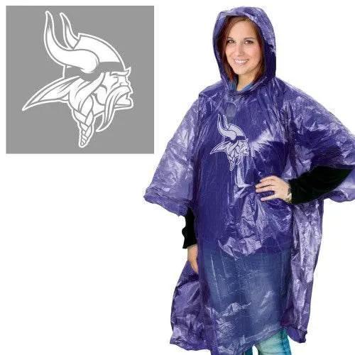  Minnesota Vikings Rain Poncho Waterproof One Size Fits Most -  ToylandEU™