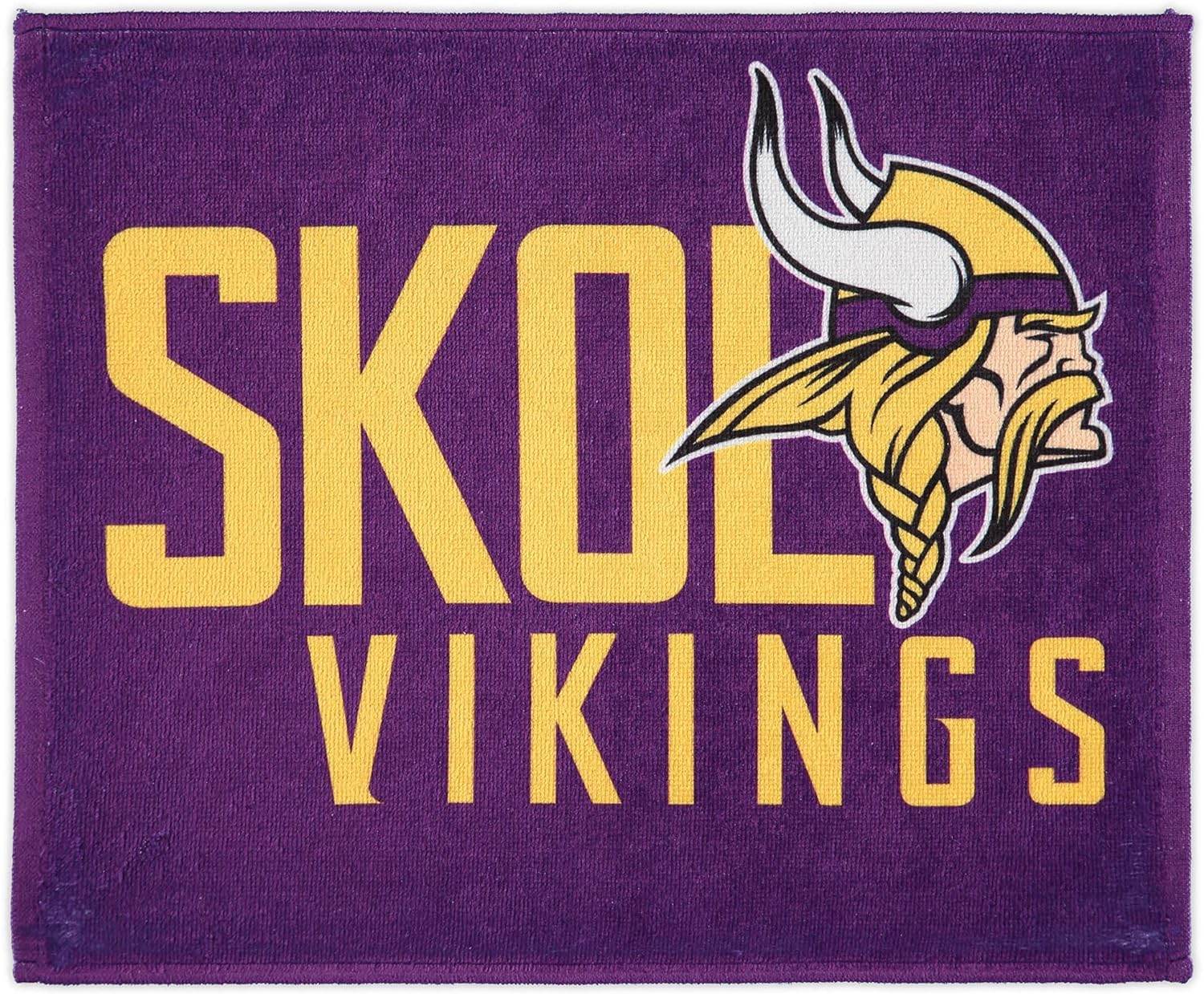 Minnesota Vikings Rally Towel 15x18 Inches Full Color - ToylandEU