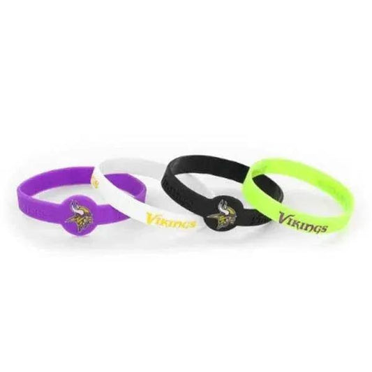  Minnesota Vikings Silicone Wristbands 4 Pack Official -  ToylandEU™