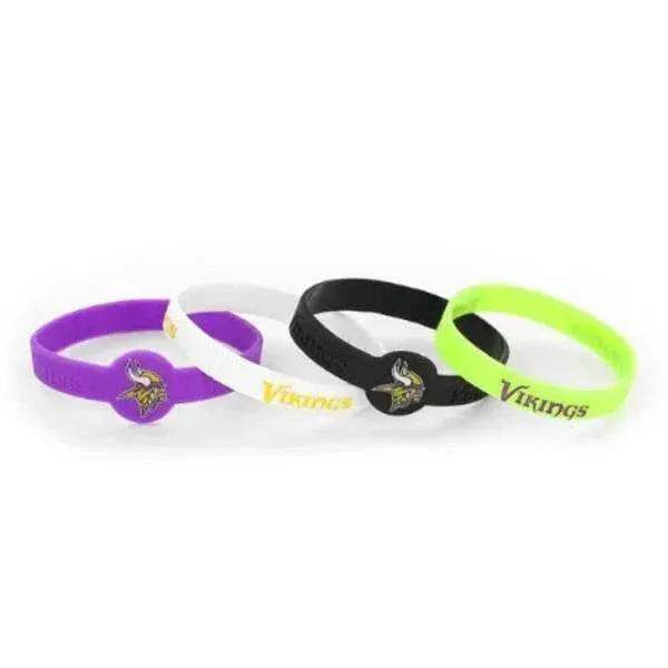  Minnesota Vikings Silicone Wristbands 4 Pack Official -  ToylandEU™