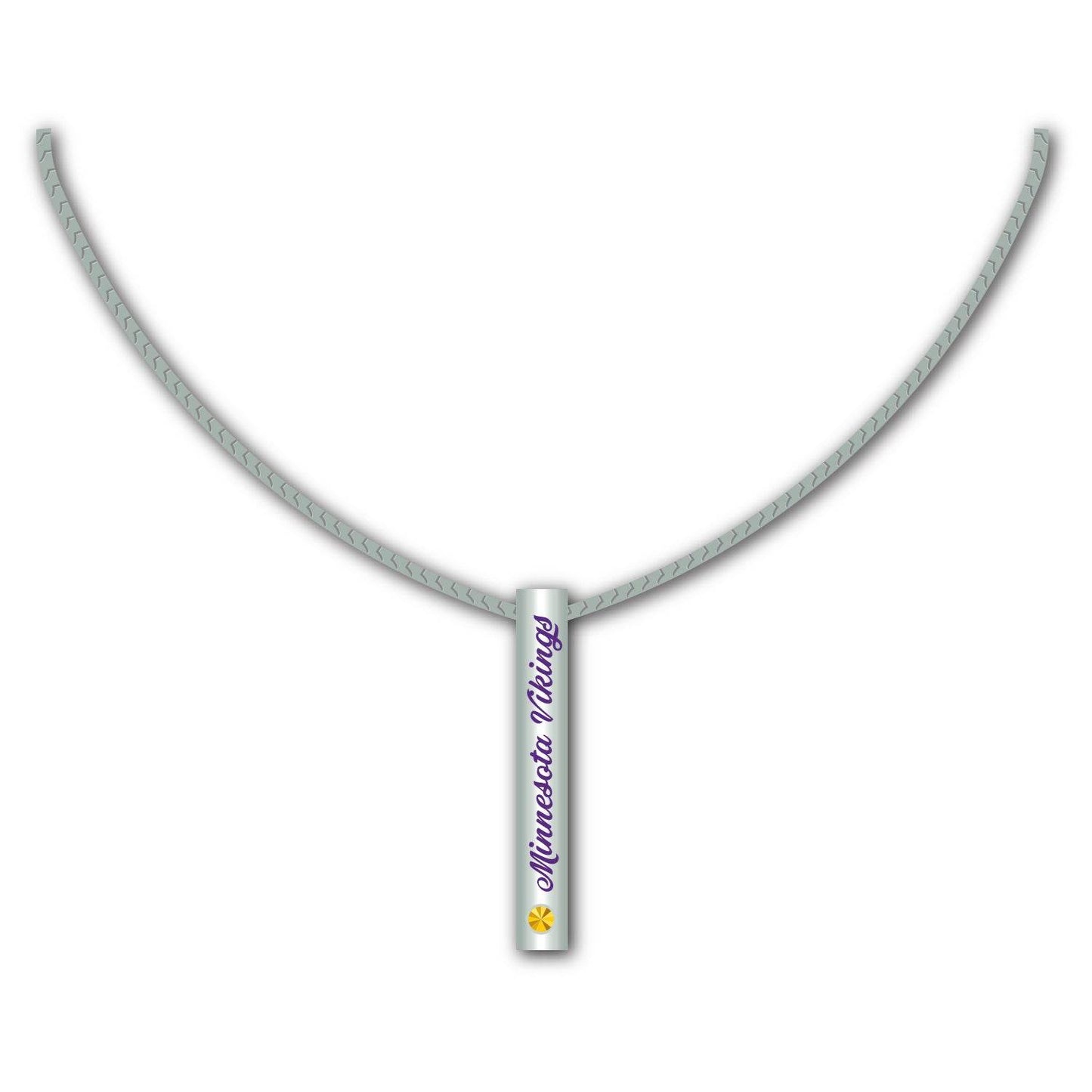 Minnesota Vikings Silver Bar Necklace For Fans Gift - ToylandEU