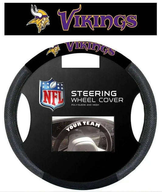  Minnesota Vikings Steering Wheel Cover Mesh Style CO -  ToylandEU™