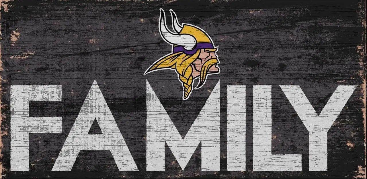  Minnesota Vikings Wood Sign 12x6 Family Design Wall Art -  ToylandEU™