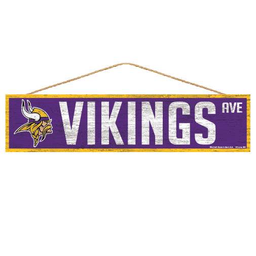 Minnesota Vikings Wood Sign 4x17 Inch Avenue Design - ToylandEU