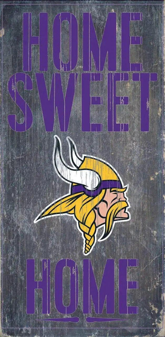  Minnesota Vikings Wood Sign Home Sweet Home 6x12 Inches -  ToylandEU™