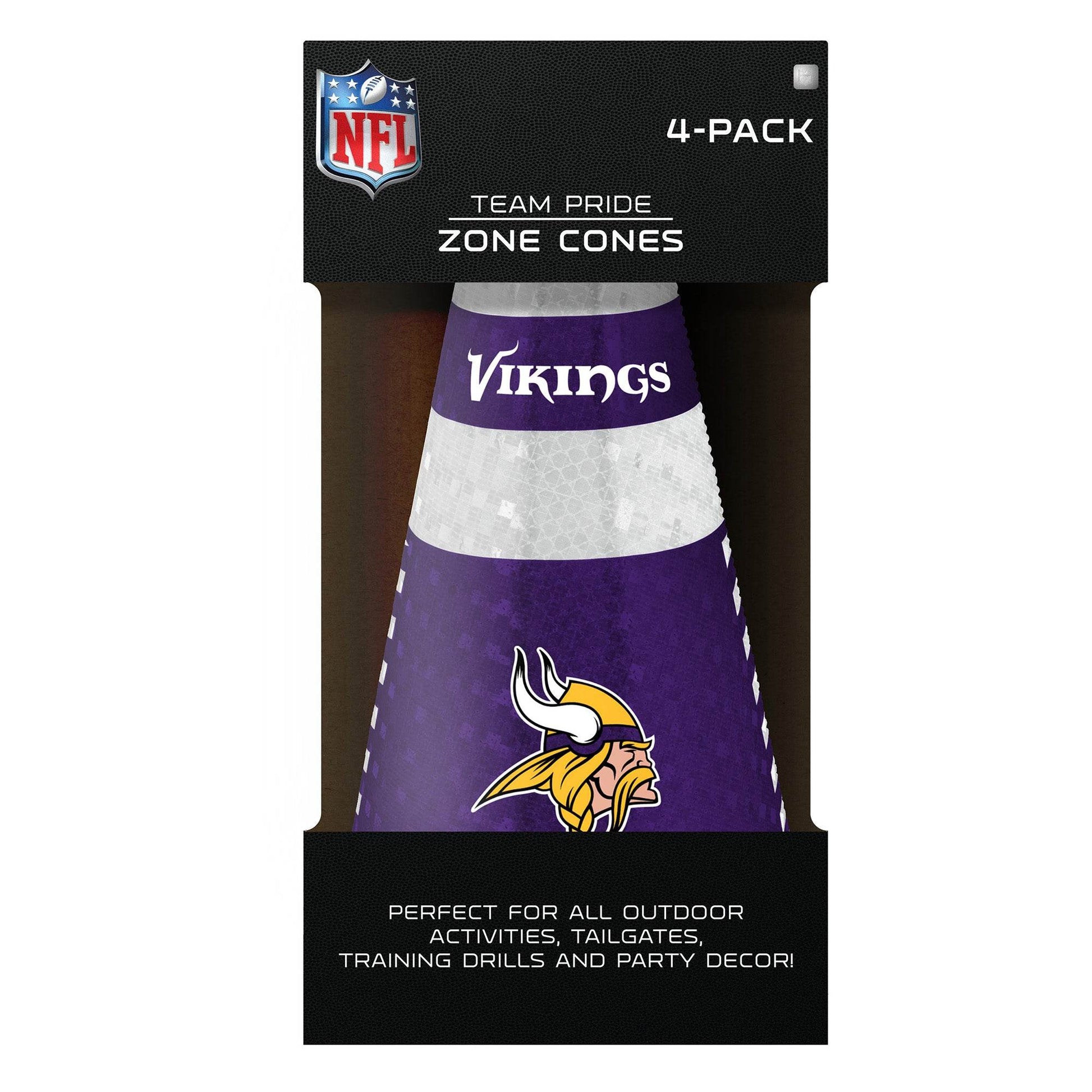 Minnesota Vikings Zone Cones 4 Pack Reflective Logos - ToylandEU