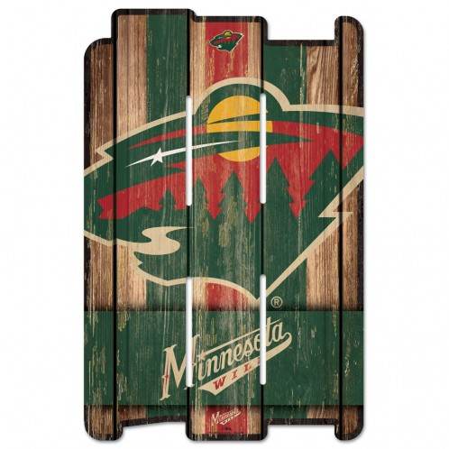 Minnesota Wild 11x17 Wood Fence Style Sign Special Order - ToylandEU