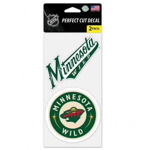 Minnesota Wild 4x4 Decal Perfect Cut Vinyl Set of Two - ToylandEU