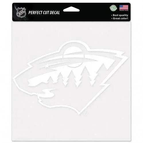 Minnesota Wild 8x8 White Perfect Cut Decal For Cars - ToylandEU