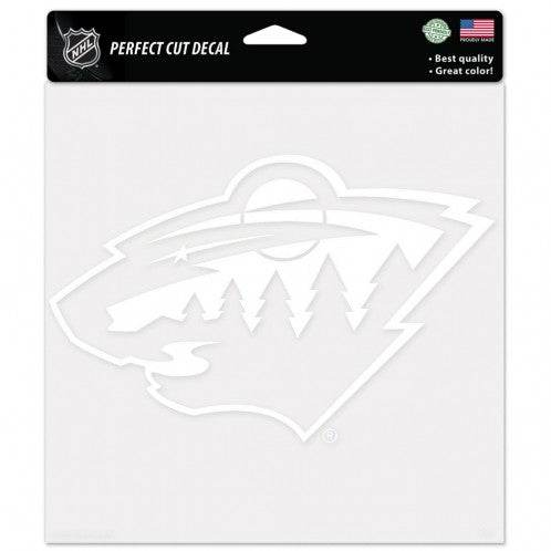 Minnesota Wild 8x8 White Perfect Cut Decal For Cars - ToylandEU