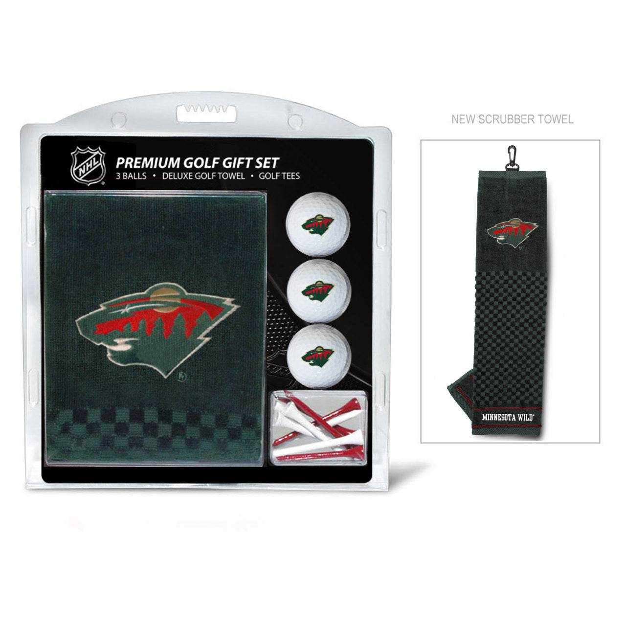 Minnesota Wild Golf Gift Set With Embroidered Towel - ToylandEU