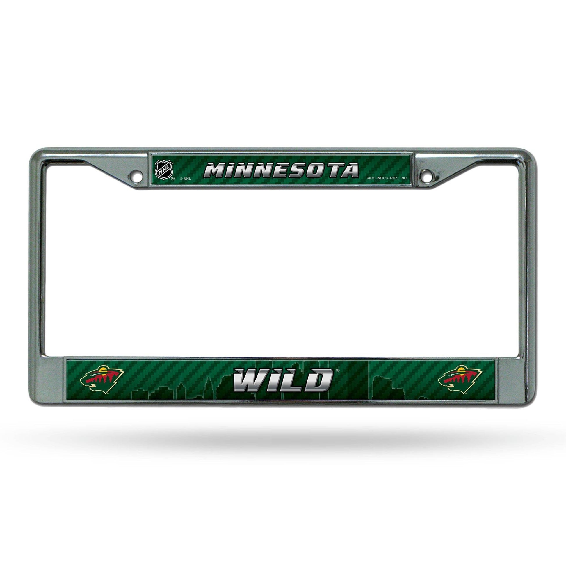 Minnesota Wild License Plate Frame Chrome Printed Insert - ToylandEU