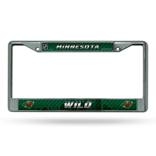 Minnesota Wild License Plate Frame Chrome Printed Insert - ToylandEU