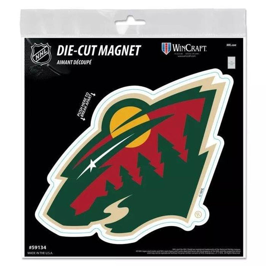 Minnesota Wild Magnet Die Cut Logo Design Special Order - ToylandEU