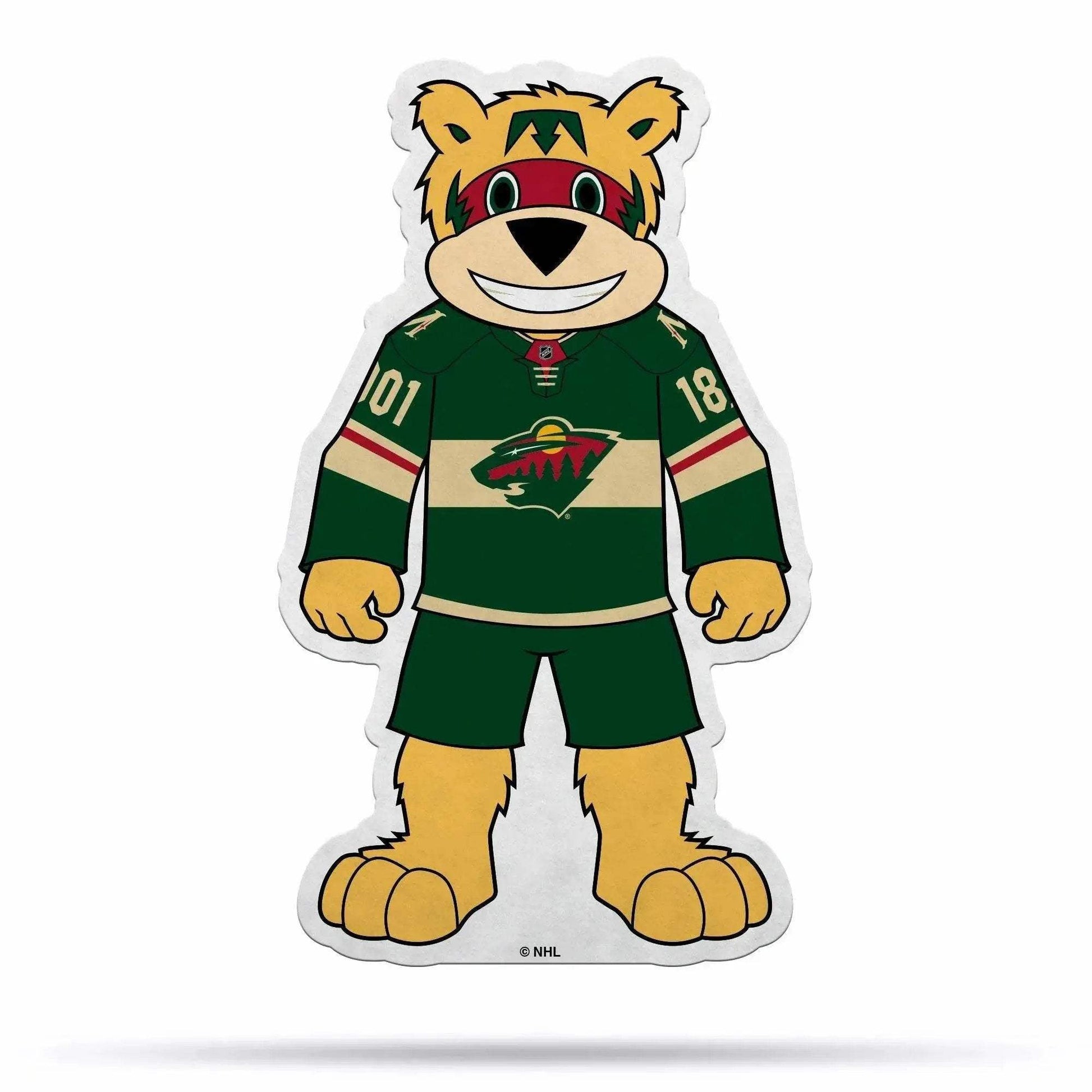 Minnesota Wild Pennant Shape Cut Mascot Design Felt Pennant - ToylandEU