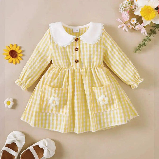  Mioglrie Dress For Toddlers Lace Border Doll Collar|Mioglrie -  ToylandEU™