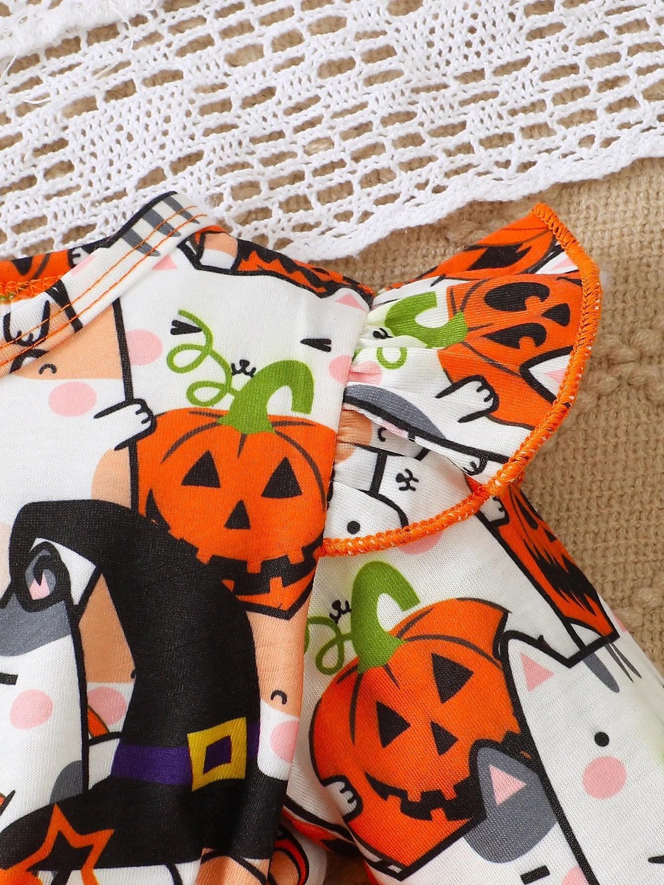 Mioglrie Dress With Tulle And Cartoon Halloween For 1 To 2 Year Old Girls - ToylandEU