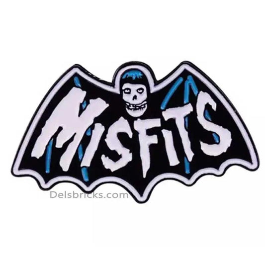  Misfits Crimson Skull Bat enamel pin Copper Backed -  ToylandEU™