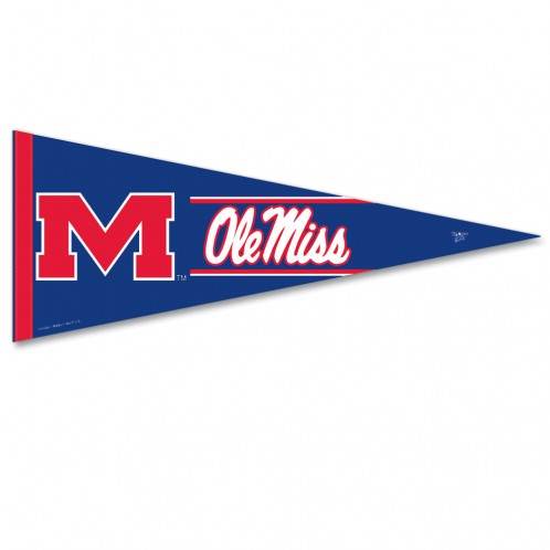 Mississippi Rebels 12x30 Premium Pennant By Wincraft - ToylandEU
