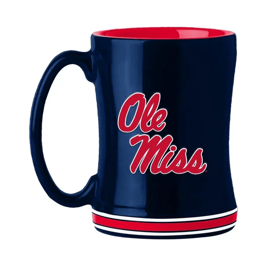  Mississippi Rebels 14oz Sculpted Relief Coffee Mug Ceramic -  ToylandEU™