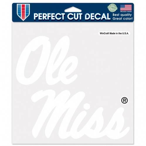 Mississippi Rebels 8x8 Die Cut White Decal Special Order - ToylandEU