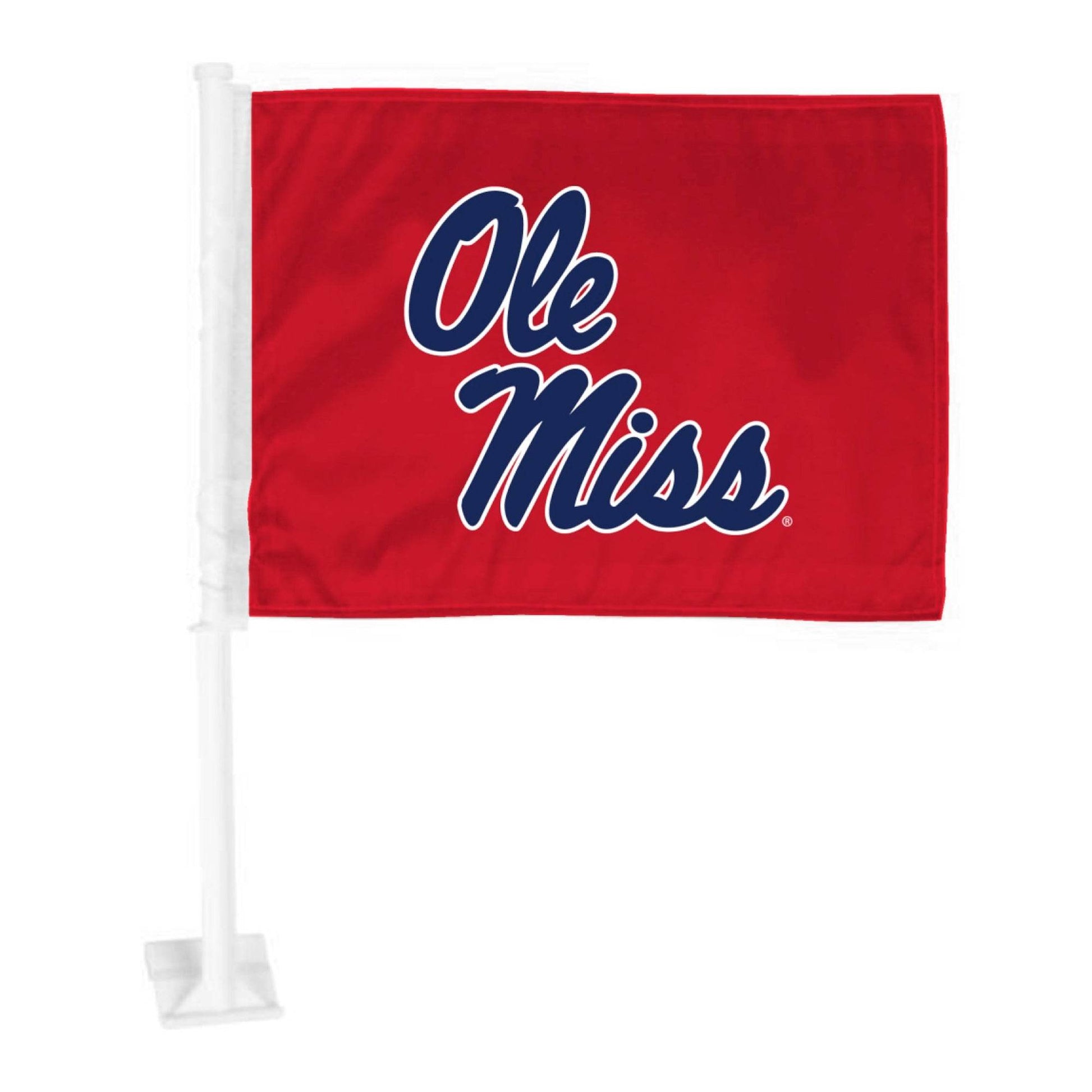 Mississippi Rebels Car Flag Primary Logo Durable Nylon - ToylandEU