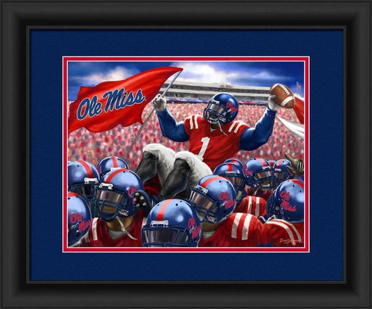  Mississippi Rebels Celebration Print 15x18 Wall Art Premium -  ToylandEU™