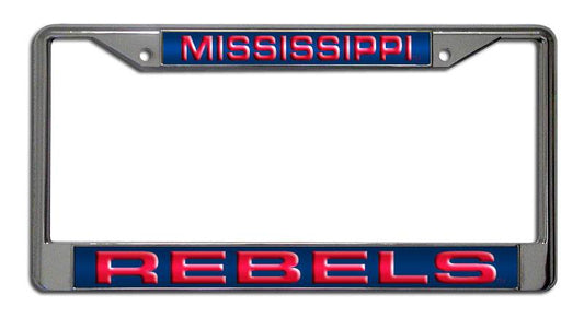 Mississippi Rebels Chrome Laser Cut License Plate Frame - ToylandEU