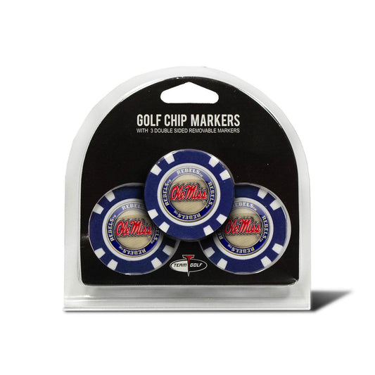 Mississippi Rebels Golf Chip With Marker 3 Pack Edition - ToylandEU