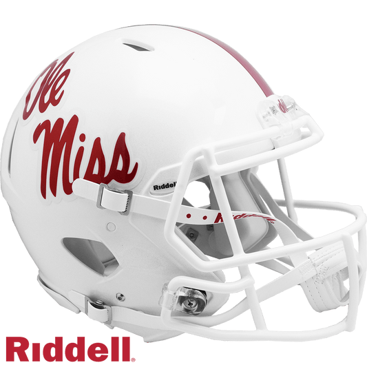 Mississippi Rebels Riddell Full Size Speed Helmet White - ToylandEU
