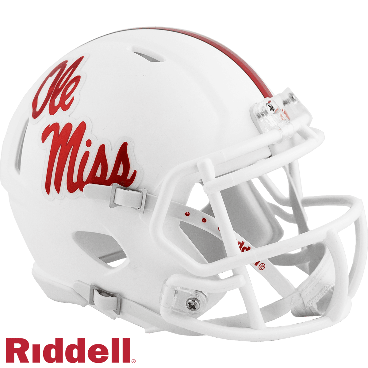 Mississippi Rebels Riddell Replica Mini Speed Helmet White - ToylandEU