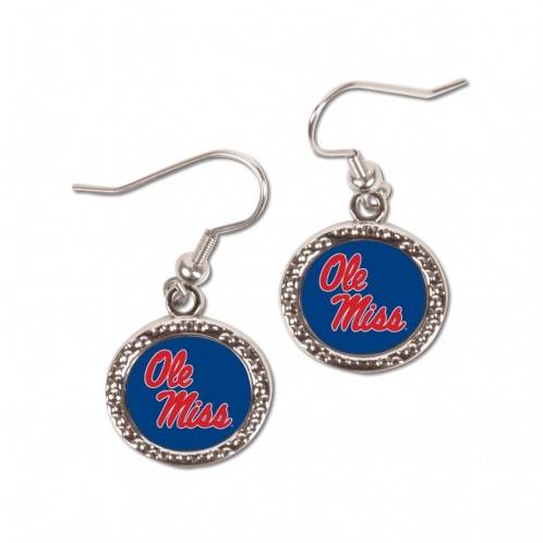 Mississippi Rebels Round Earrings Officially Licensed - ToylandEU
