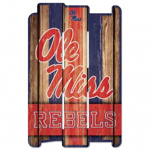 Mississippi Rebels Sign 11x17 Wood Fence Special Order - ToylandEU