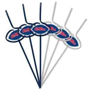 Mississippi Rebels Team Sipper Straws Set 6 BPA Free -  ToylandEU™